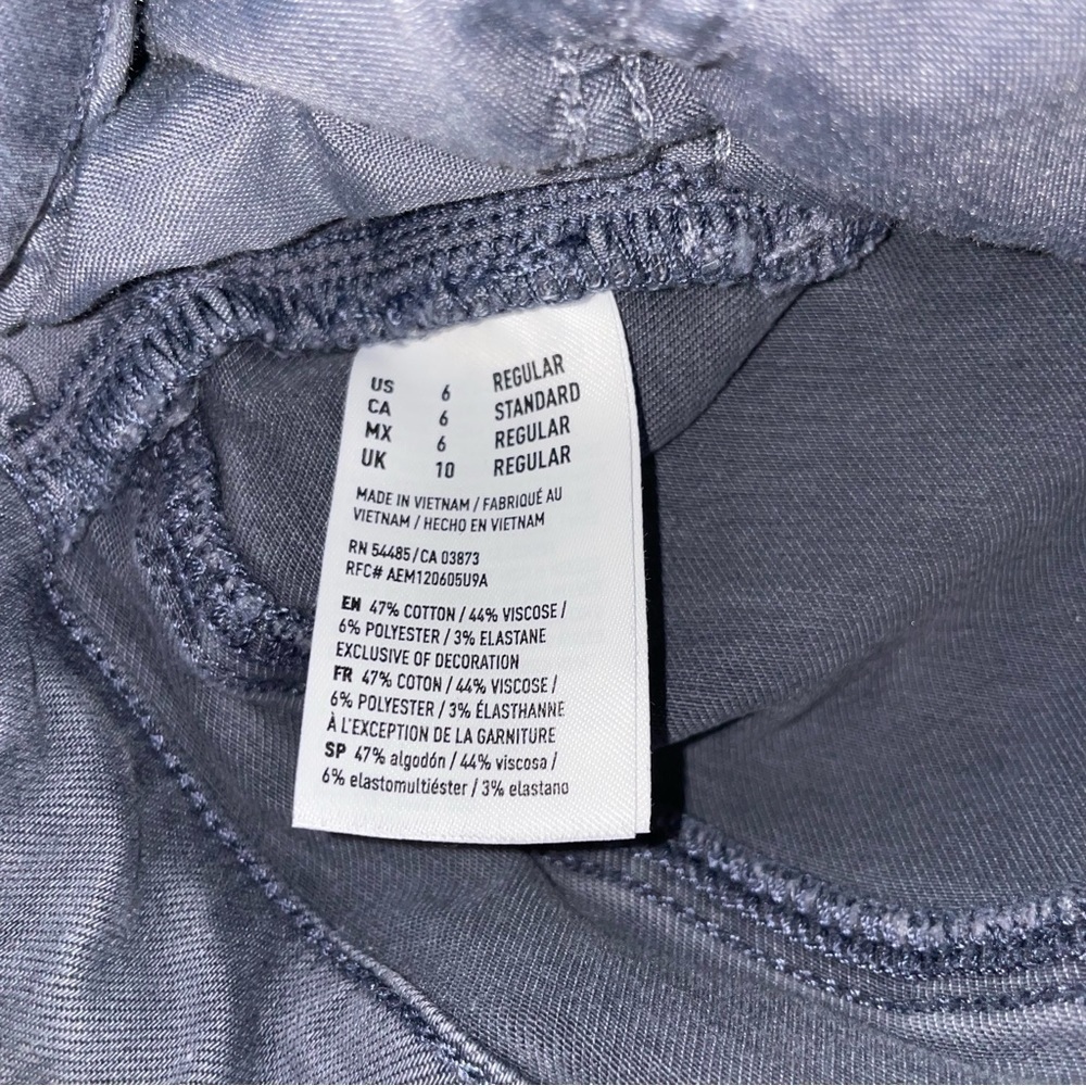 AMERICAN EAGLE OUTFITTERS Women’s Super Stretch Denim Skinny Jeans Grey Size 6 - Picture 2 of 11